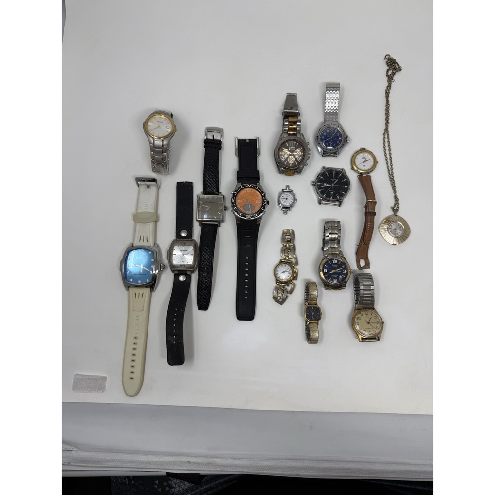15 Watch Lot Invicta Casio Timex Vostok Tommy Bahama Parts Repair Untested - Picture 7 of 16